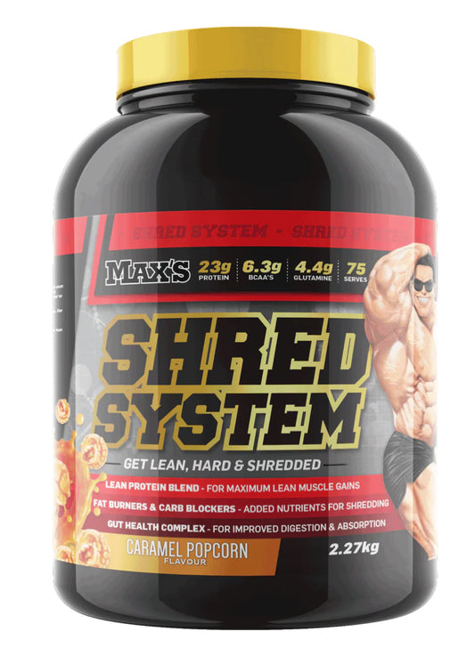 Max’s Shred System Caramel Popcorn 2.27kg