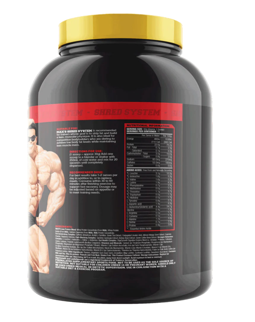 Max’s Shred System Choclate Brownie 900G