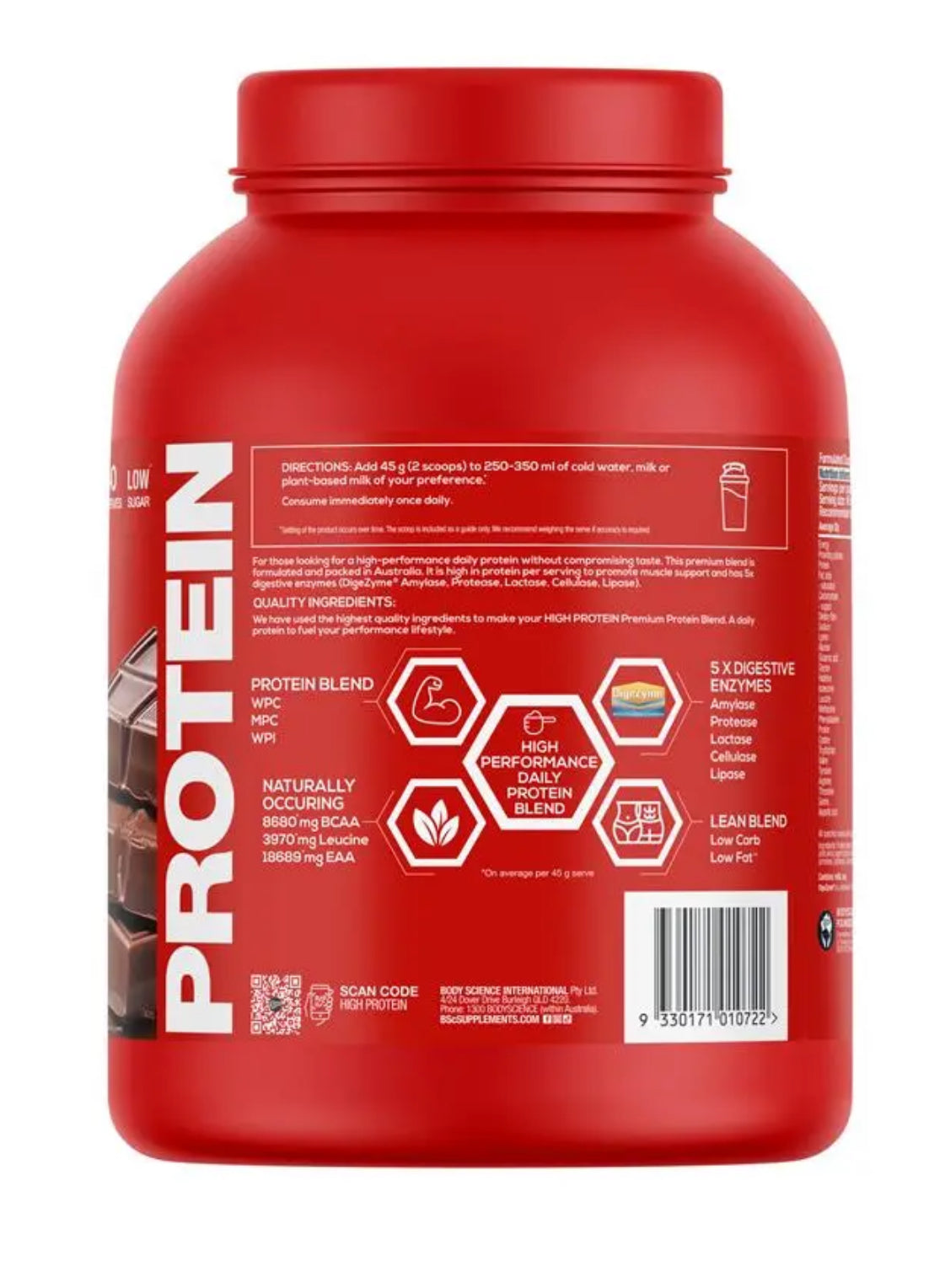BSc High Protein Chocolate 1.8kg