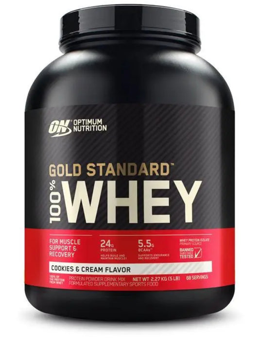 Optimum Nutrition Gold Standard Whey Cookies & Cream 2.27kg
