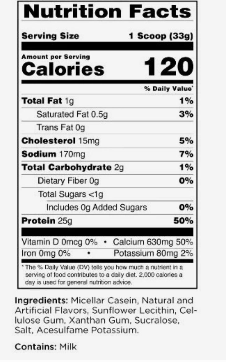R1 100% Casein Protein Chocolate Fudge 4LB