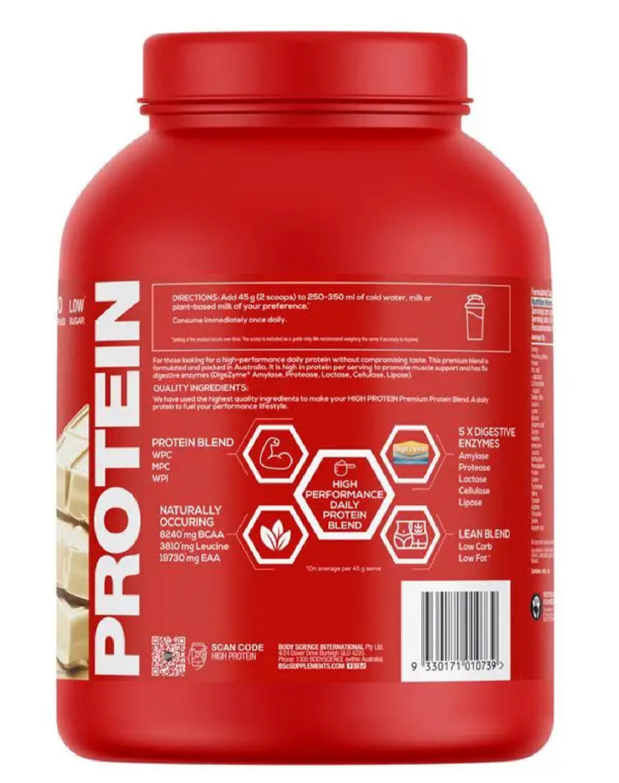 BSc High Protein Vanilla 1.8kg