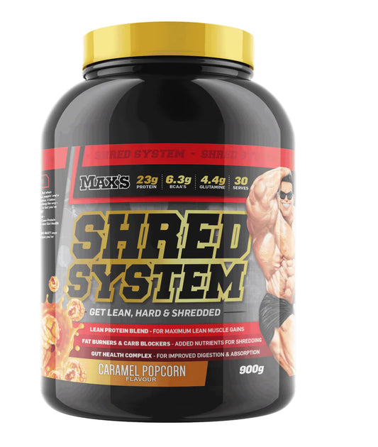Max’s Shred System  Caramel Popcorn 900G