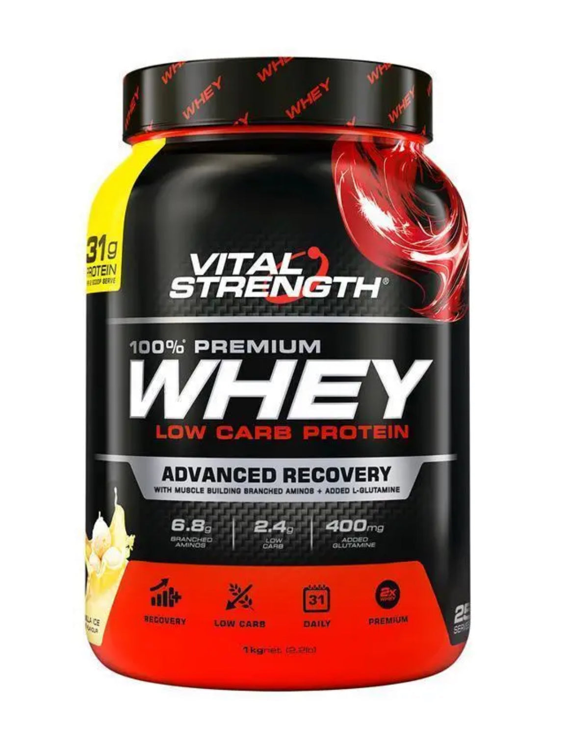 Vital Strength Launch Whey Protein Vanilla 1kg