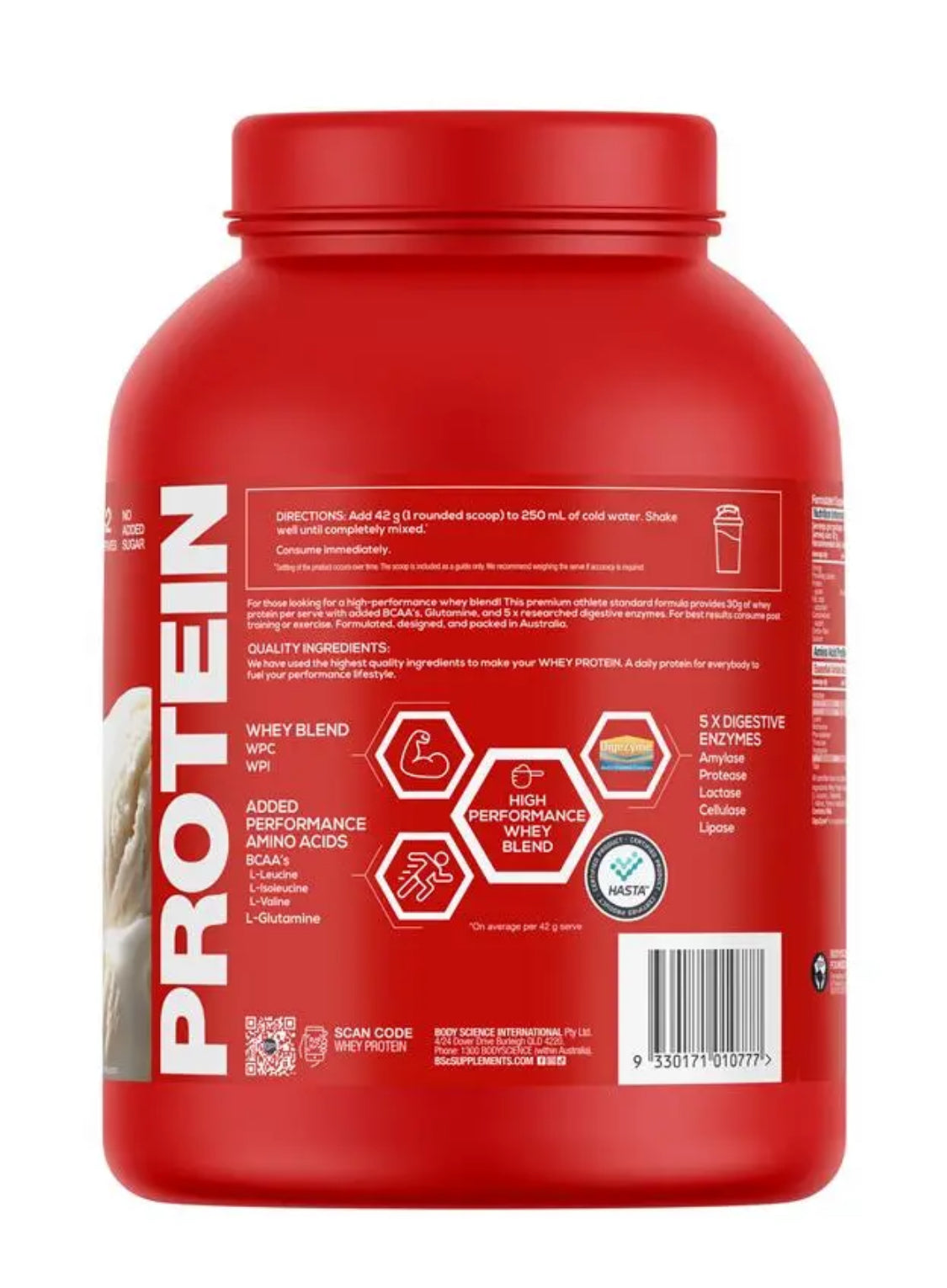 BSc Whey Protein Vanilla 1.8kg