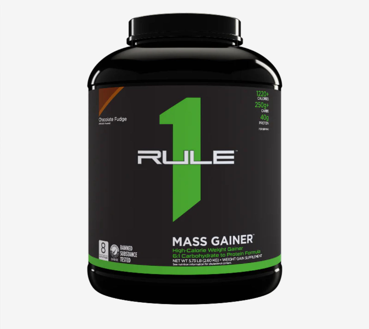 R1 Mass Gainer By Rule 1 Chocolate Fudge 2.6Kg