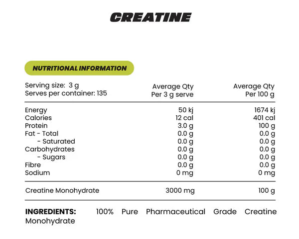 CREATINE MONOHYDRATE BY ZOMBIE LABS 405g