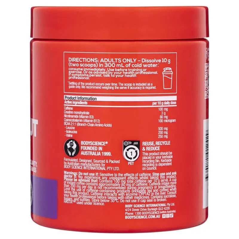 BSc K-OS Pre-Workout Grape 300g