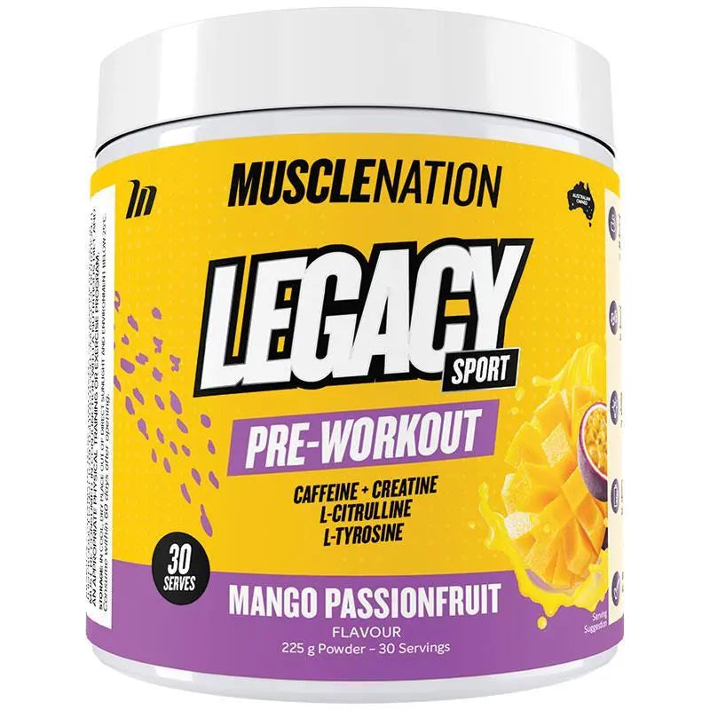 Muscle Nation Legacy Mango Passionfruit 225g