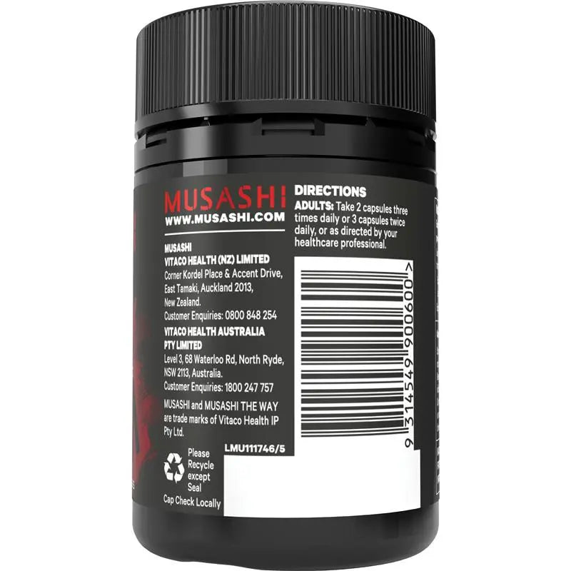 Musashi Carnitine 500mg 60 Capsules