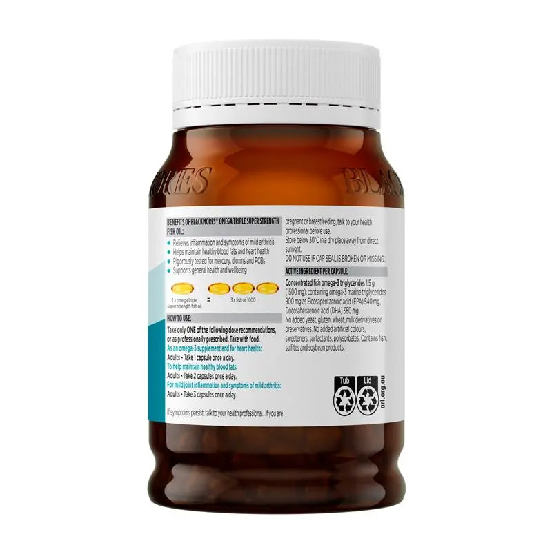 Blackmores Omega Super Strength Fish Oil 150 Capsules