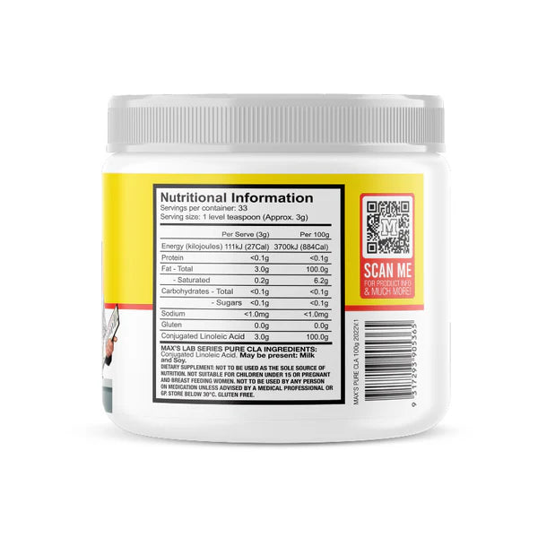Pure CLA By Max’s 100g (Lab Series)