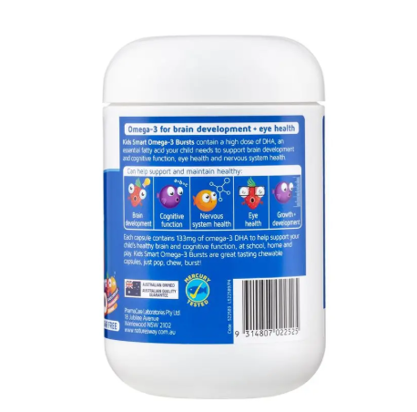 Nature's Way Kids Smart Omega3 Fish Oil Trio 180 Capsules