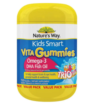Nature's Way Kids Smart Vita Gummies Omega-3 150 Gummies Exclusive Size