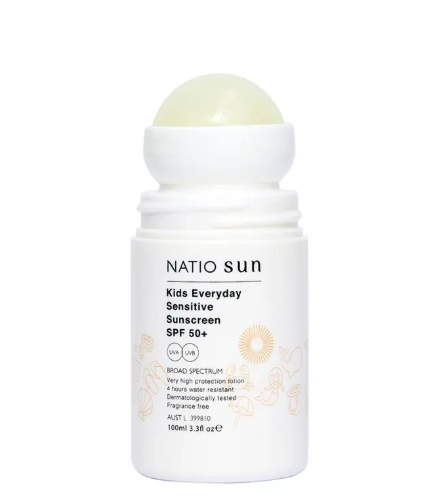 Natio Kids Everyday Sensitive Sunscreen SPF 50+ Roll On 100ml