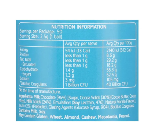 Nature's Way Kids Smart Probiotic 50 Choc Balls