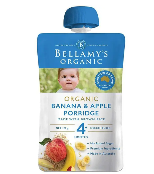 Bellamy's Organic Banana Apple Porridge 120g