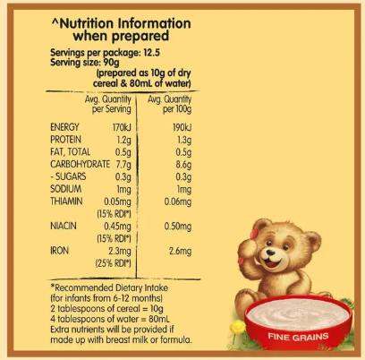 Farex Original Multigrain Cereal 125g