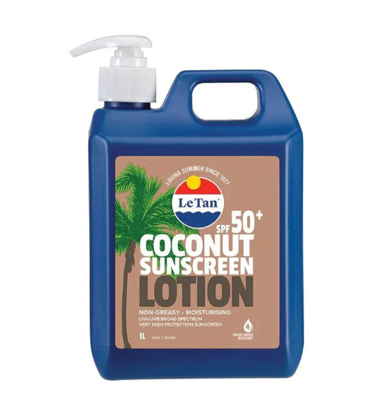 Le Tan SPF 50+ Coconut Sunscreen 1L