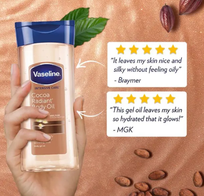 Vaseline Body Oil Cocoa Radiant 200ml