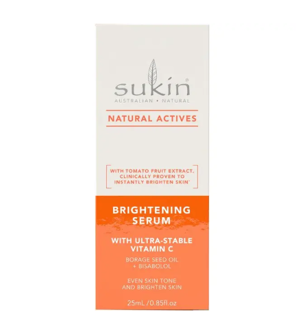 Sukin Natural Actives Brightening Serum with Ultra-stable Vitamin C 25ml
