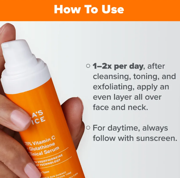 Paula's Choice 25% Vitamin C + Glutathione Clinical Serum 30ml