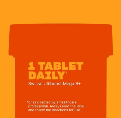 Swisse Ultiboost Mega B + 60 Tablets