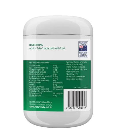 Nature's Way Mega B Executive Stress 200 Tablets