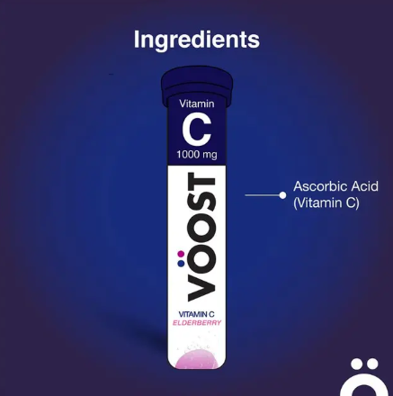 Voost Vitamin C Elderberry Effervescent Tablets 20 Pack