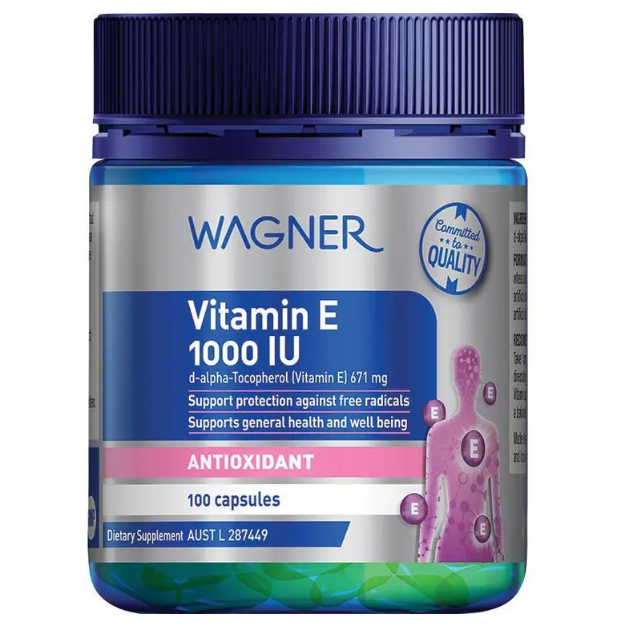 Wagner Vitamin E 1000IU 100 Capsules