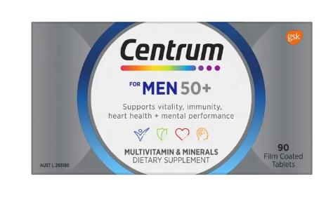 Centrum For Men 50+ 90 Tablets Exclusive Size