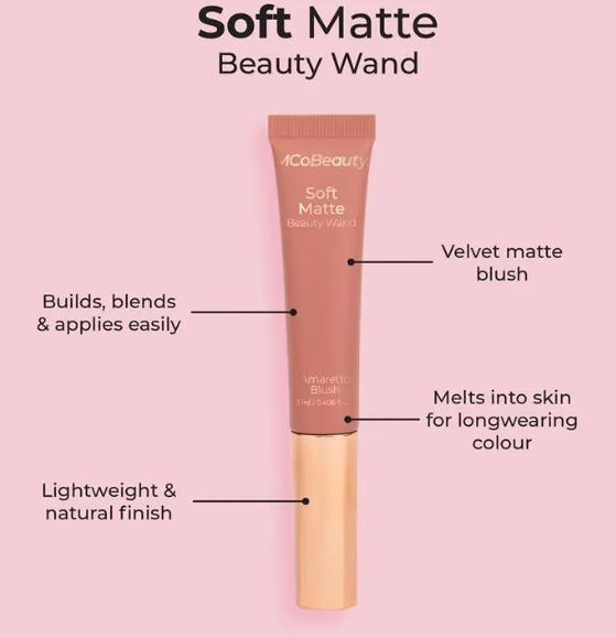 MCoBeauty Soft Matte Beauty Wand Amaretto Blush