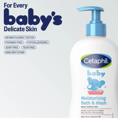 Cetaphil Baby Moisturising Bath & Wash 400mL