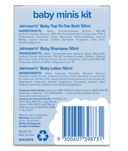 Johnsons Baby Minis Travel Kit