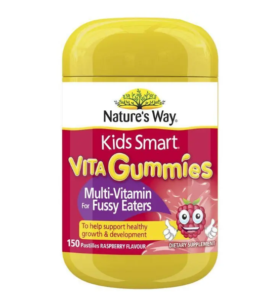 Nature's Way Kids Smart Vita Gummies Multi-Vitamin for Fussy Eaters 150 Pastilles Exclusive Size