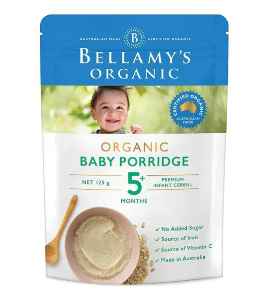 Bellamy's Organic Baby Porridge 125g