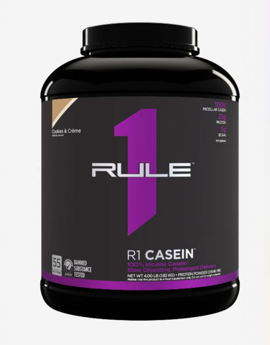R1 100% Casein Protein Cookies and Creme 4LB
