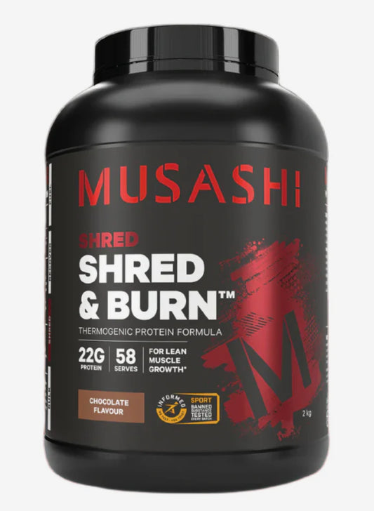 Musashi Shred & Burn Protein Chocolate 2kg