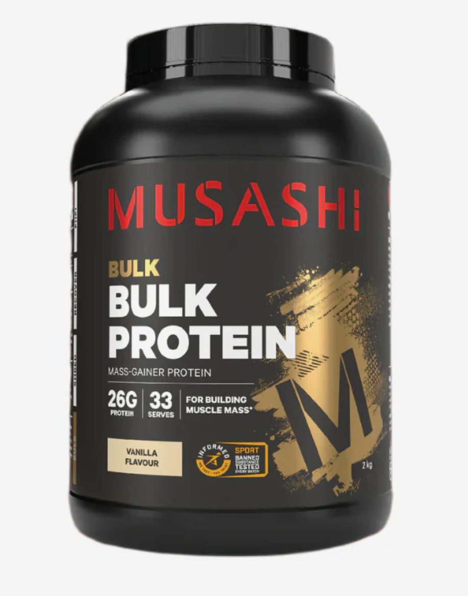 Bulk Protein By Musashi Vanilla Milkshake 2Kg