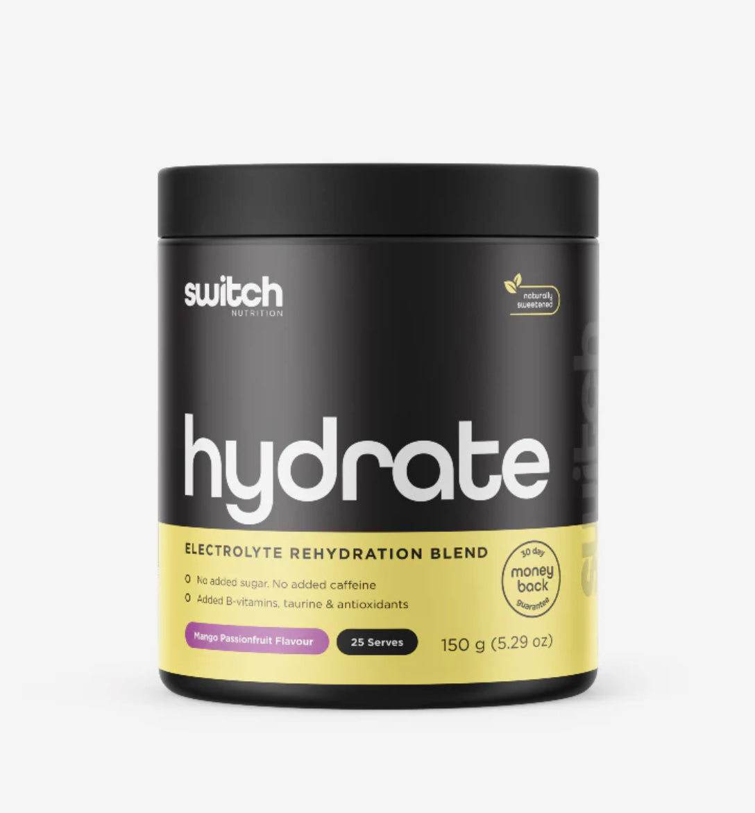 Hydrate Switch By Switch Nutrition 
Mango Passionfruit 150gm