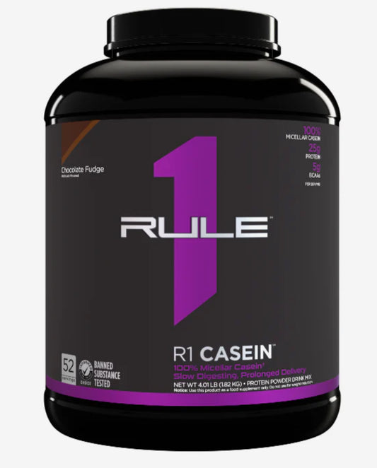 R1 100% Casein Protein Chocolate Fudge 4LB