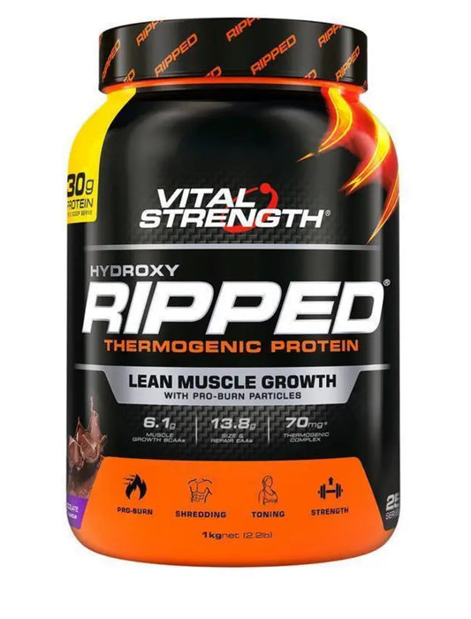Vital Strength Hydroxy Ripped Thermogenic Protein Powder Chocolate 1kg