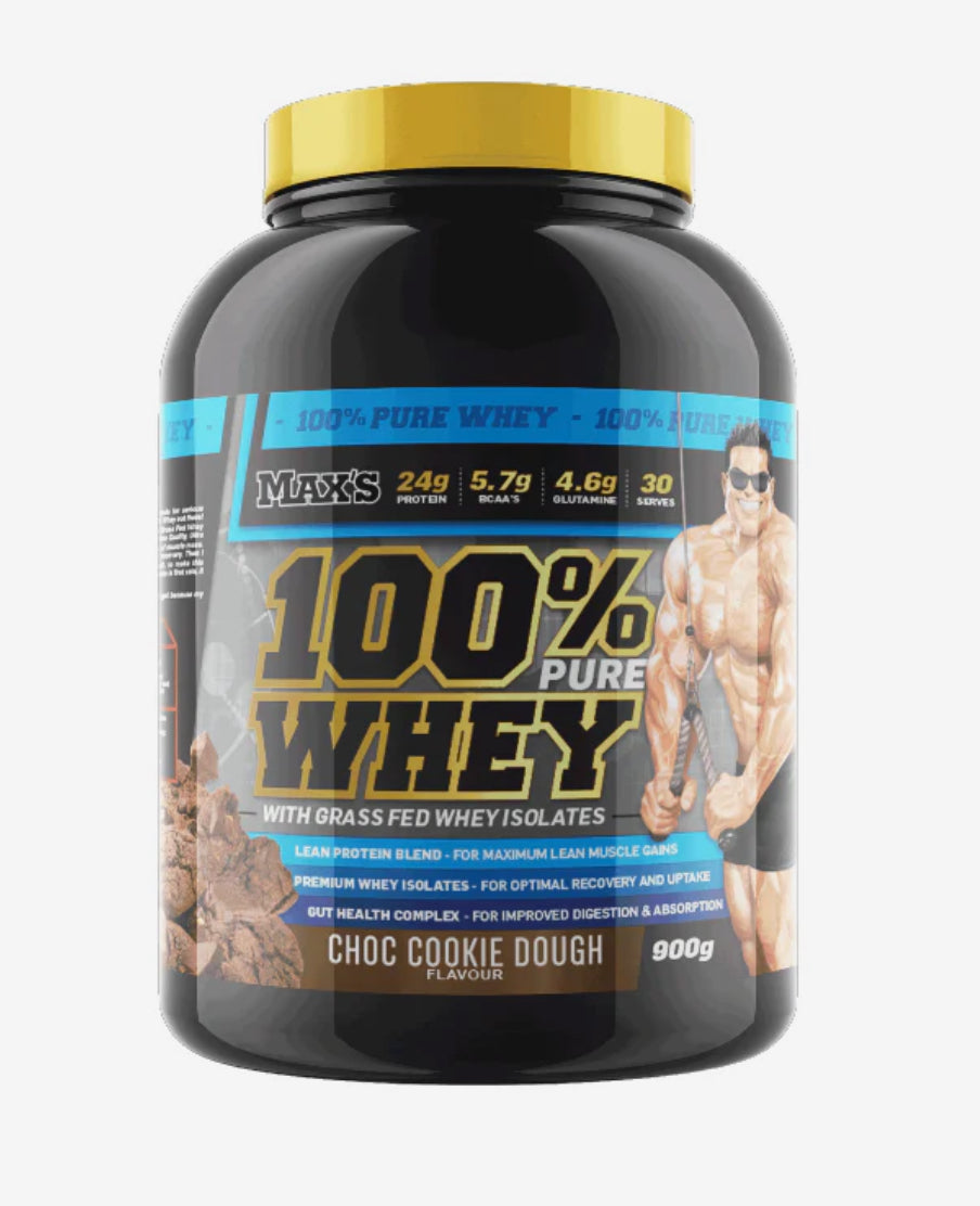 100% Whey Max’s Chocolate Cookie Dough 900G