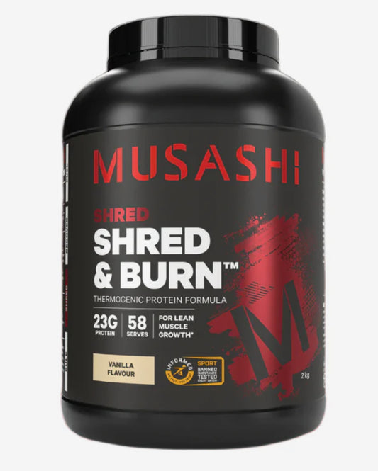 Musashi Shred & Burn Protein Vanilla 2kg