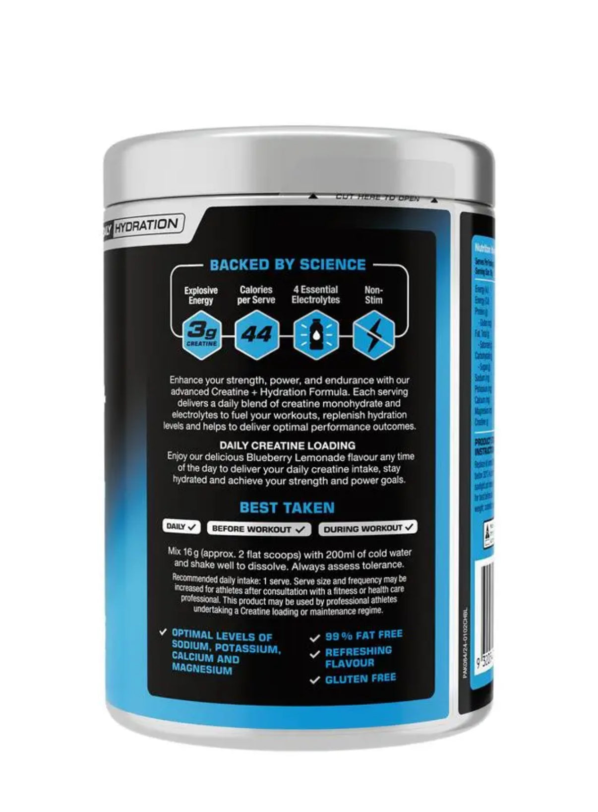 VitalStrength Creatine + Hydration Blueberry Lemonade 400g
