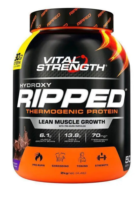 Vital Strength Hydroxy Ripped Thermogenic Protein Powder Chocolate 2kg