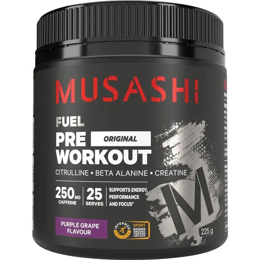 Musashi Pre Workout Shred Purple Grape 225g