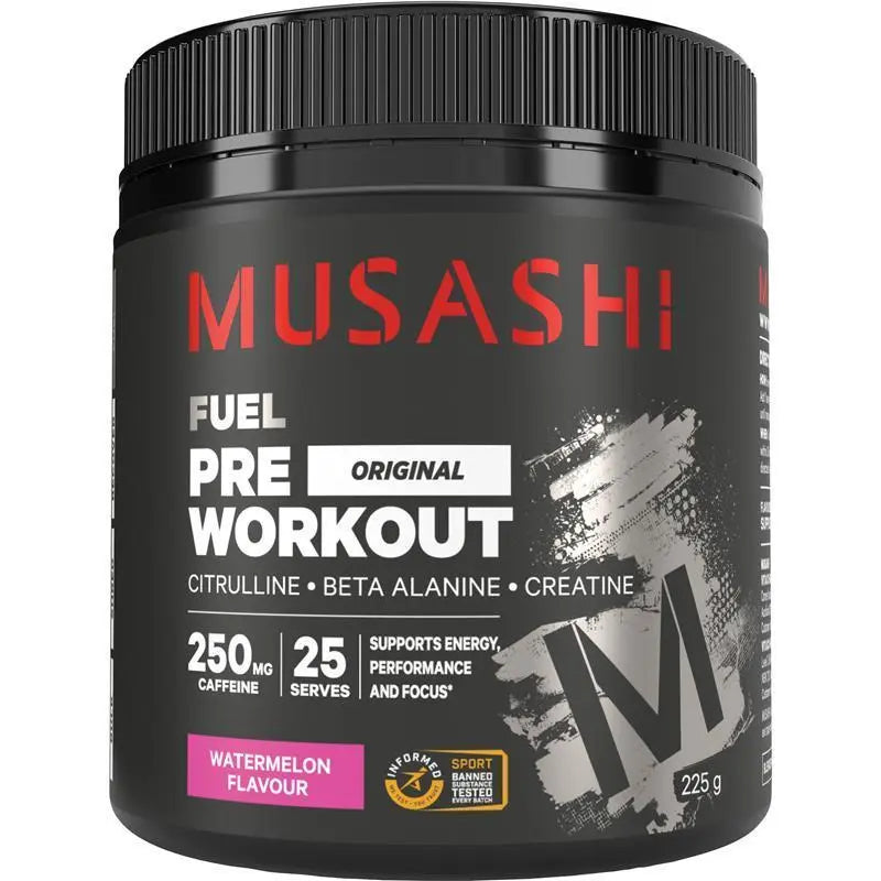 Musashi Pre Workout Shred Watermelon 225g
