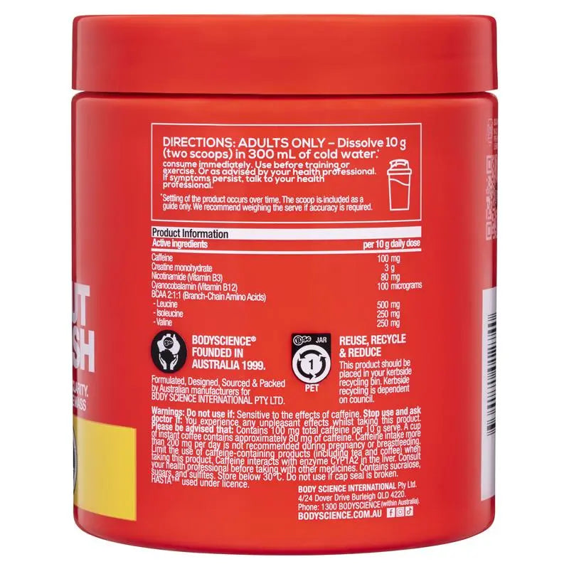 BSc K-OS Pre-Workout Lemon Squash 300g