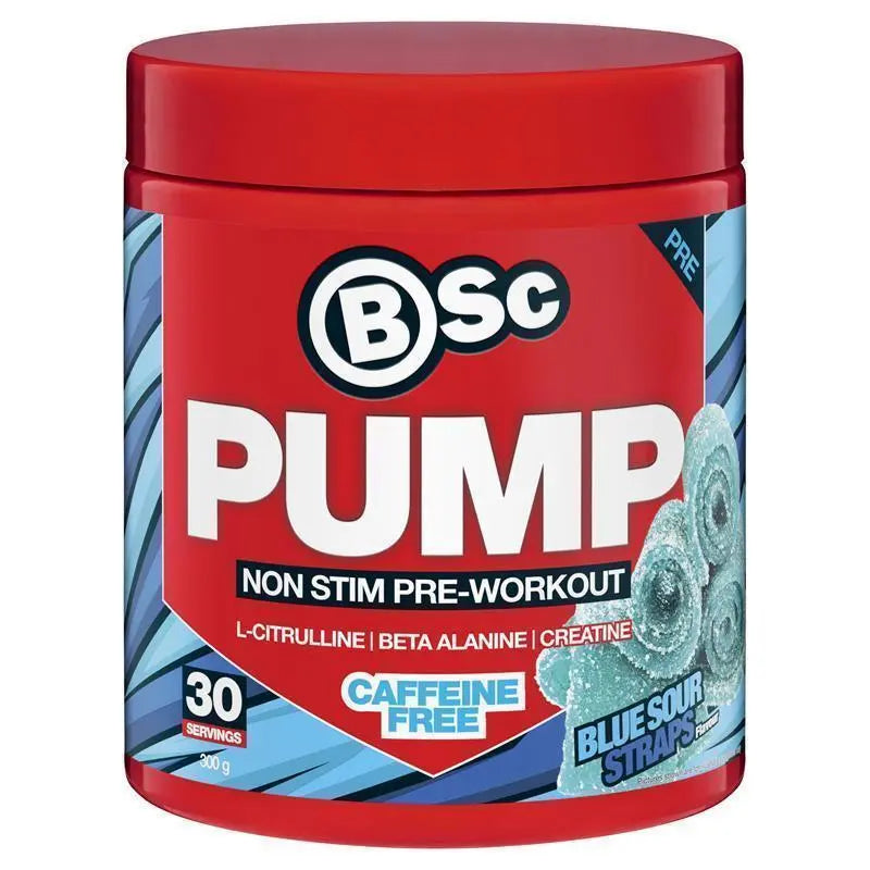 BSc Pump Non Stim Pre-Workout  Blue Sour Strap 300g